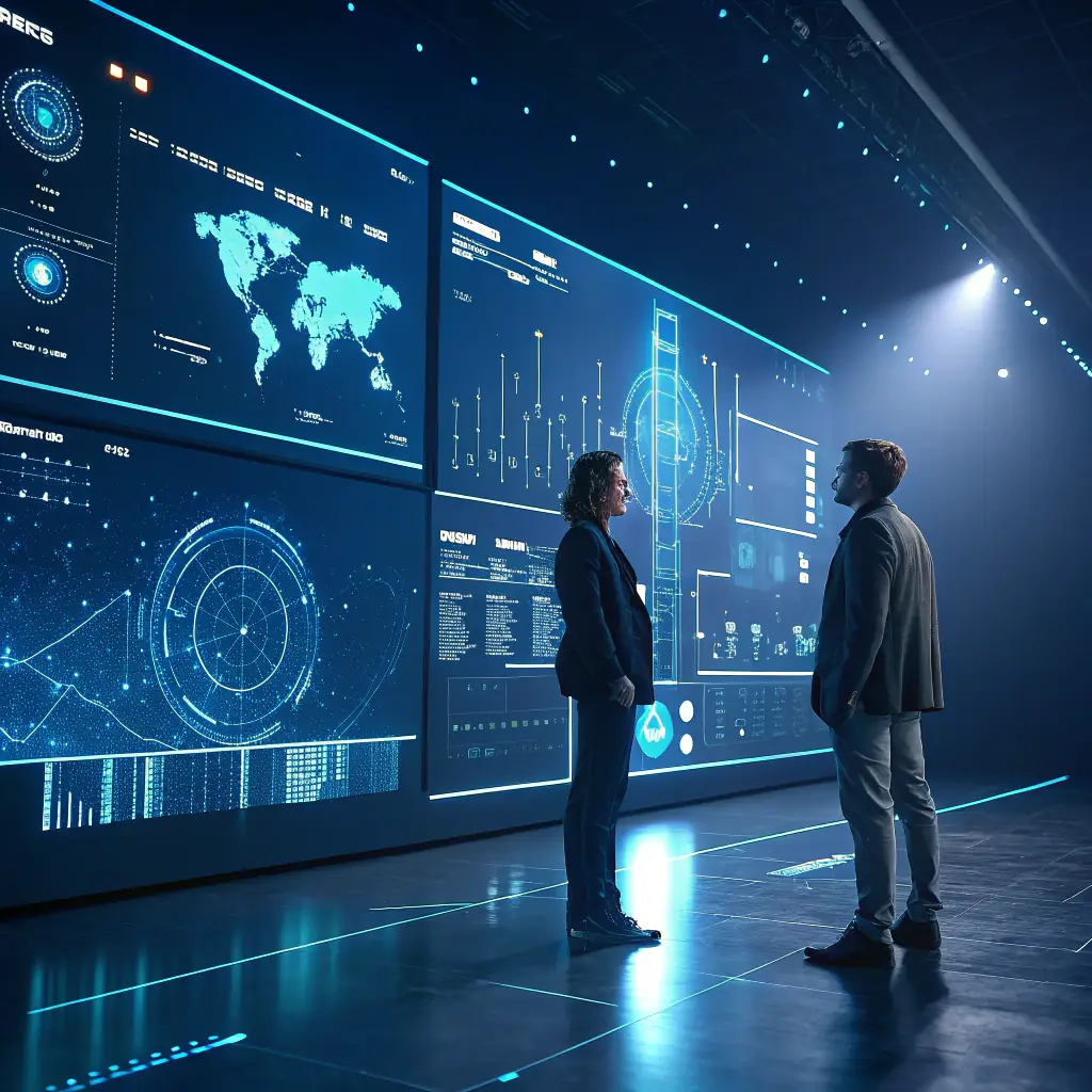 AI analyzing payment routes and selecting the optimal path.